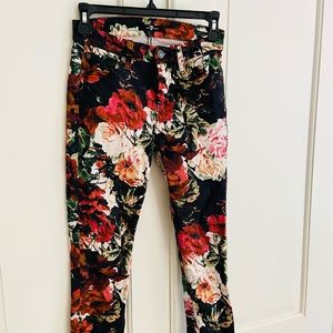 7 For All Mankind Spring Floral Jeans